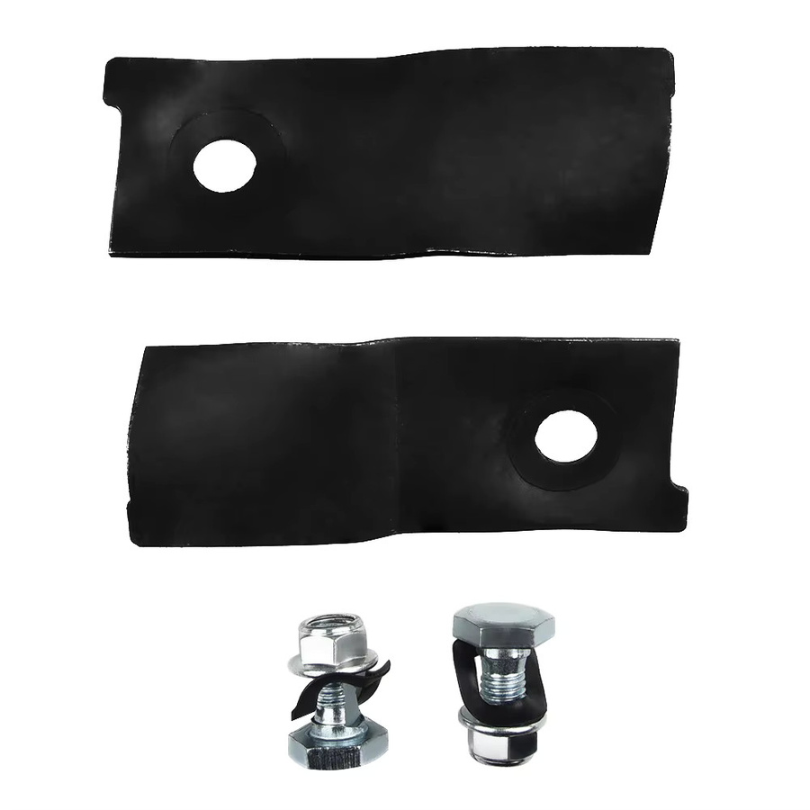 Masport Rasenmäherklingen Set aus Metall mit Schrauben, 4 Stück, B: 125 mm, H: 45 mm, Schwarz - Bild 5