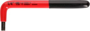 KS Tools Innensechskant-Winkelstiftschlüssel mit Schutzisolierung aus Chrome-Vanadium in Rot, 1/4" - Bild 1