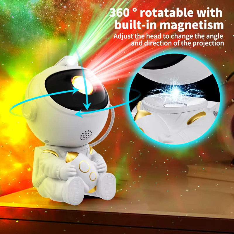VENUSWING Astronaut LED Stern Projektor Nachtlicht Galaxy Projektor in Weiß für dein Schlafzimmer oder Kinderzimmer - Bild 3