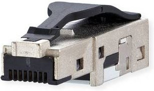 Metz Connect E-DAT RJ45 Field Plug Short Cat.6 Class EA Ethernet LAN Stecker in Schwarz - Bild 1