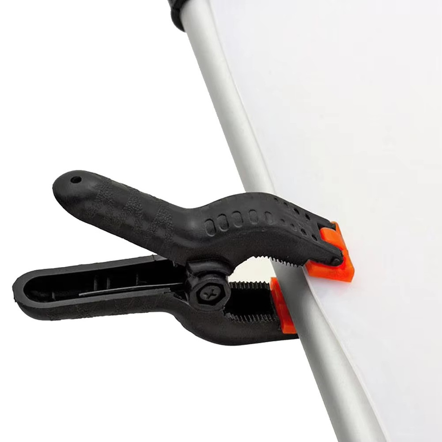 APWIKOGER Hintergrund-Clips für Fotostudios in Schwarz, 7 cm - Bild 3