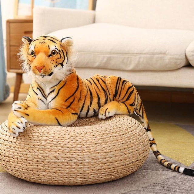Yiran toy Tiger Plüschtier, Weiß, Braun, Orange, 50-90cm - Bild 1