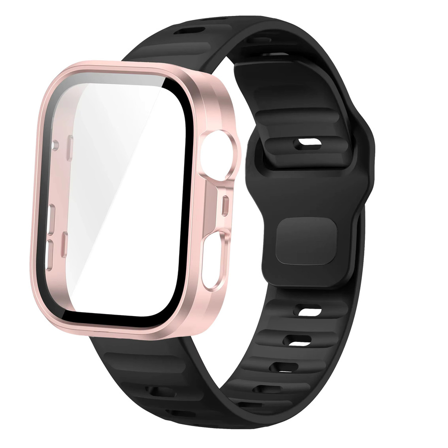 Huawei Uhrenarmband und Schutzhülle, Silikon, Roségold, Unisex - Bild 2