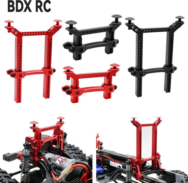 BDXRc Metall TRX-4 Karosseriepfosten Halterungen, Schwarz, Zubehör - Bild 1