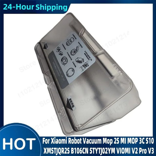 QIXIAO Staubbehälter Ersatzteil für Xiaomi Roboter Staubsauger und Mopp Modelle 2S MI MOP 3C S10 VIOMI V2 Pro V3 in Transparent - Bild 1