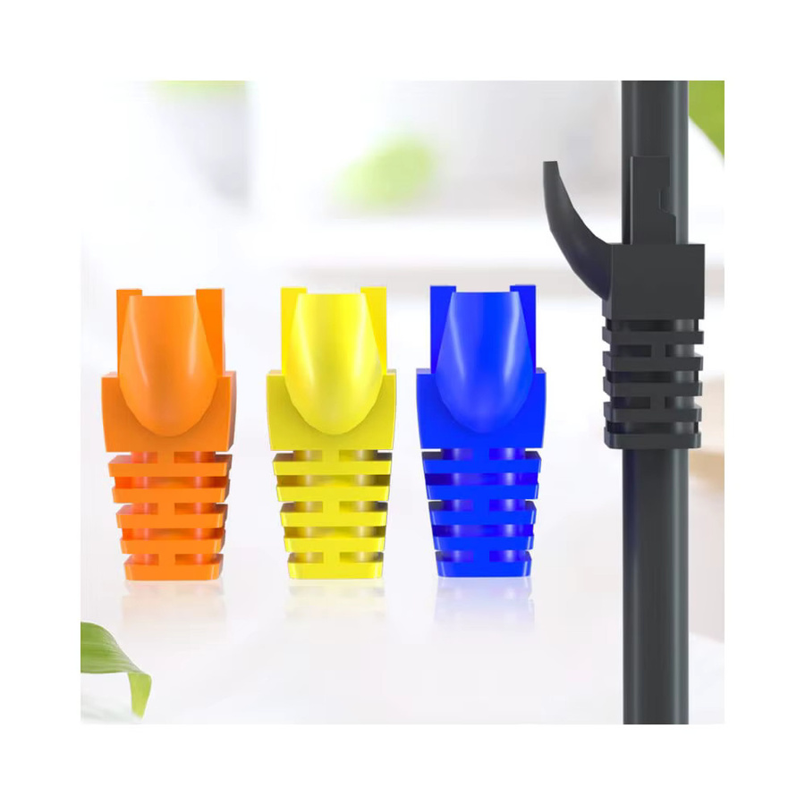 Ninth World 100 Stück RJ45 Zugentlastungsmanschetten für Cat5 und Cat6 in Multicolor - Bild 3