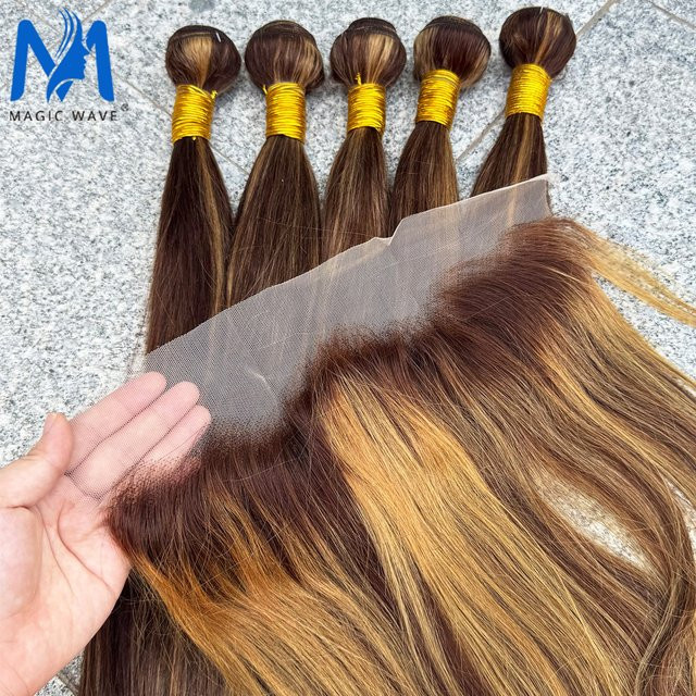 Magic Wave Remy Haar Bundles, 3/4 Bundles, Brasilianisches Haar, Unisex - Bild 1