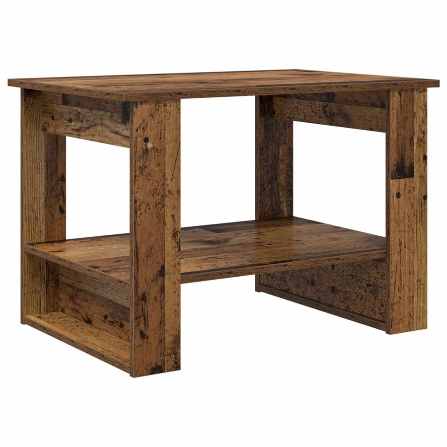 vidaXL Couchtisch aus Holzwerkstoff in Braun, modern und rechteckig, B/T/H: 72 x 50 x 50 cm - Bild 2