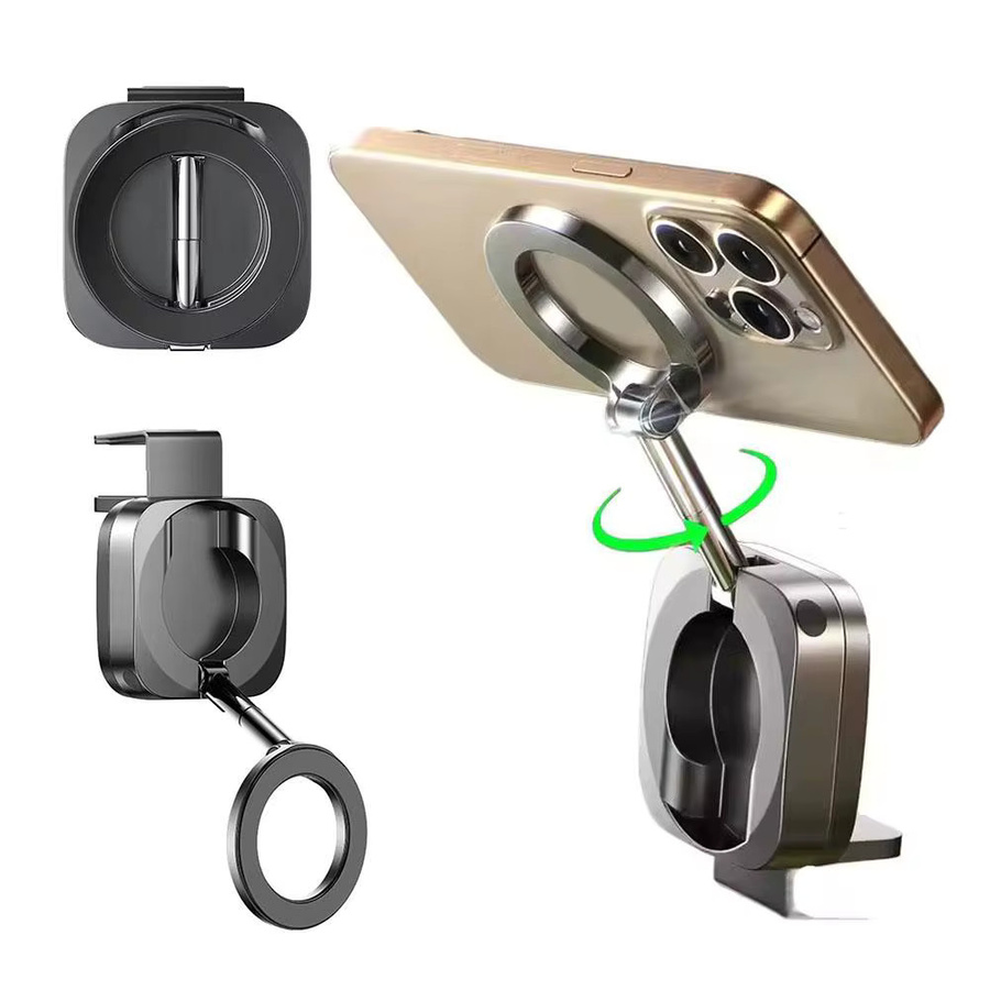 Faltbare MagSafe Reise-Handyhalterung mit 360 Grad Rotation für Flugzeug und Auto-Armaturenbrett - Bild 6