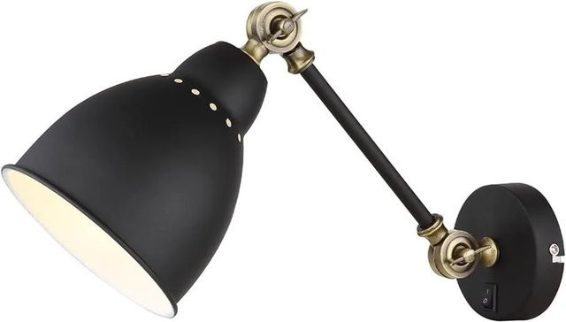 ARTE LAMP Wandleuchte LED aus Metall in Schwarz modern - Bild 1