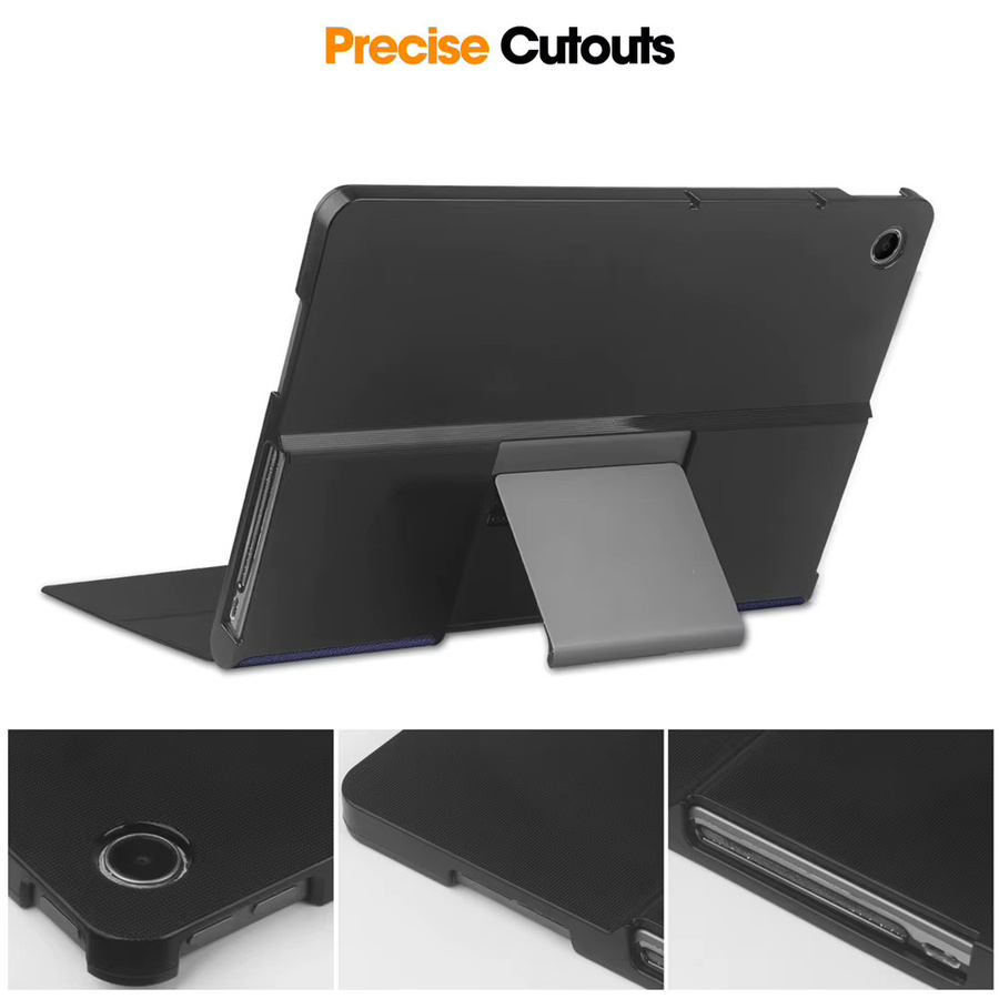 Schutzhülle aus PU-Leder für Lenovo Tab Plus 2024 und Xiaoxin Pad Studio 11,5 Zoll mit Standfunktion in Schwarz oder Blau - Bild 1
