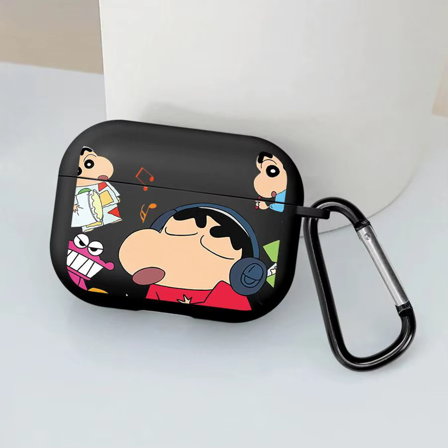 Cartoon Crayons Shinchan Kopfhörerhülle für Apple AirPods Pro 1 2 3 und AirPods 4, Mehrfarbig - Bild 1
