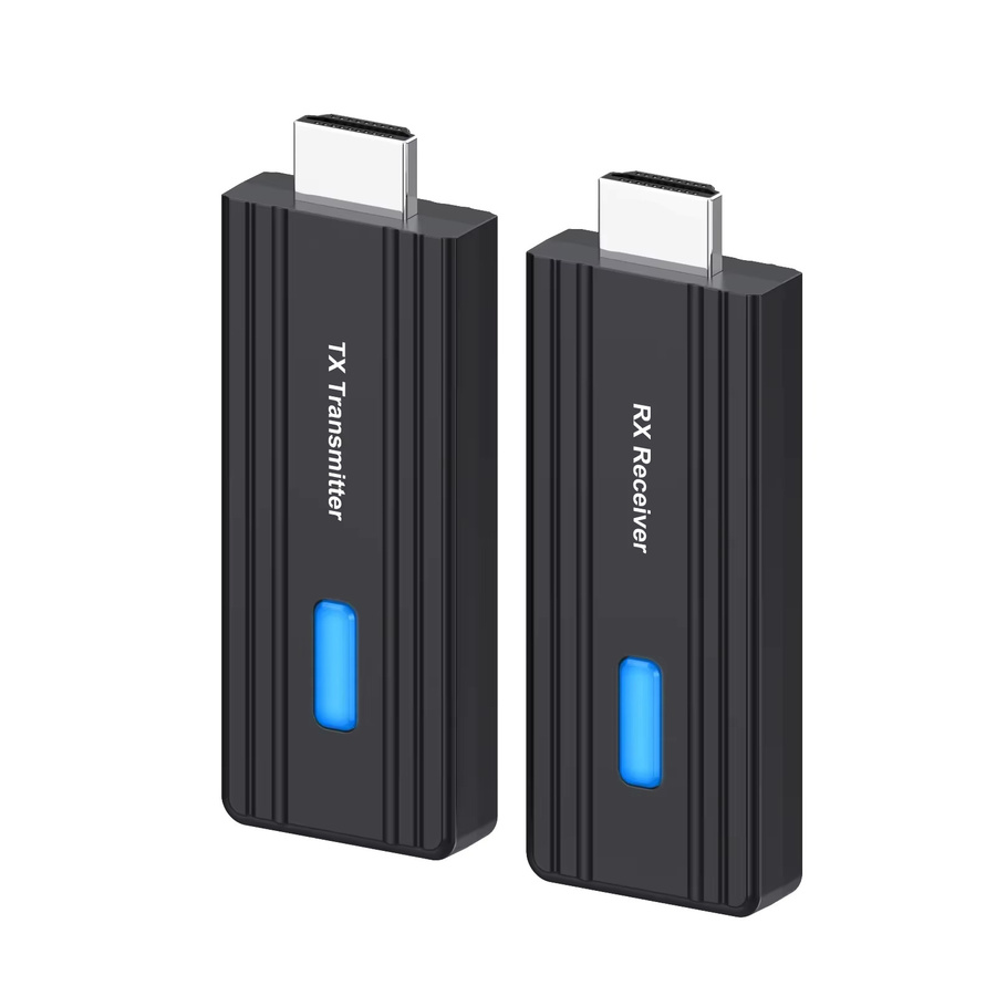 KEBIDUMEI Drahtloser HDMI Video Sender und Empfänger Extender, Media Streamer Display Adapter in Schwarz für Kamera, Laptop und PC zu TV - Bild 6