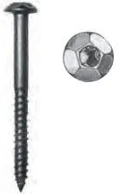 FeNau Sicherheitsschraube aus Edelstahl V2A mit Zierkopf und Verschlussstopfen, Farbe: Silber, Durchmesser: 7 mm, Länge: 50 mm - Bild 1
