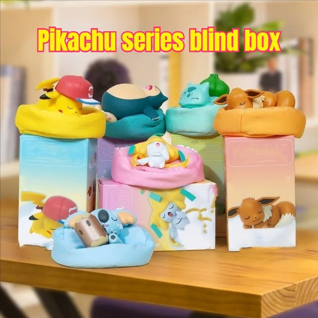 Bandai Pikachu Blind Box Desktop-Dekoration Multicolor kleine Ornament Puppe - Bild 1
