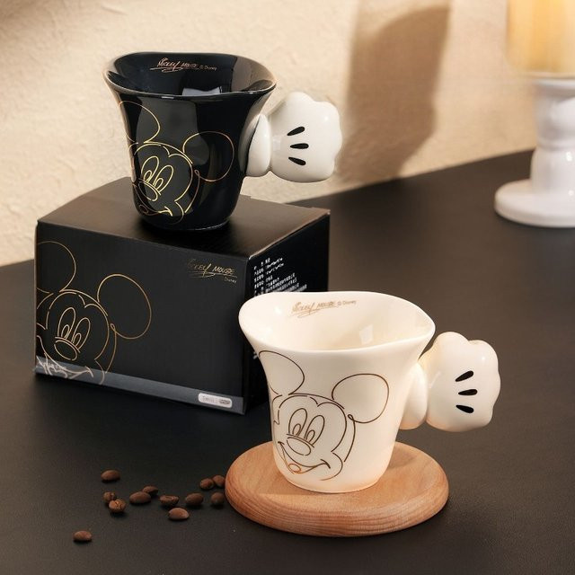 Disney Mickey Maus Keramiktasse in Weiß für Zuhause und Büro - Bild 1