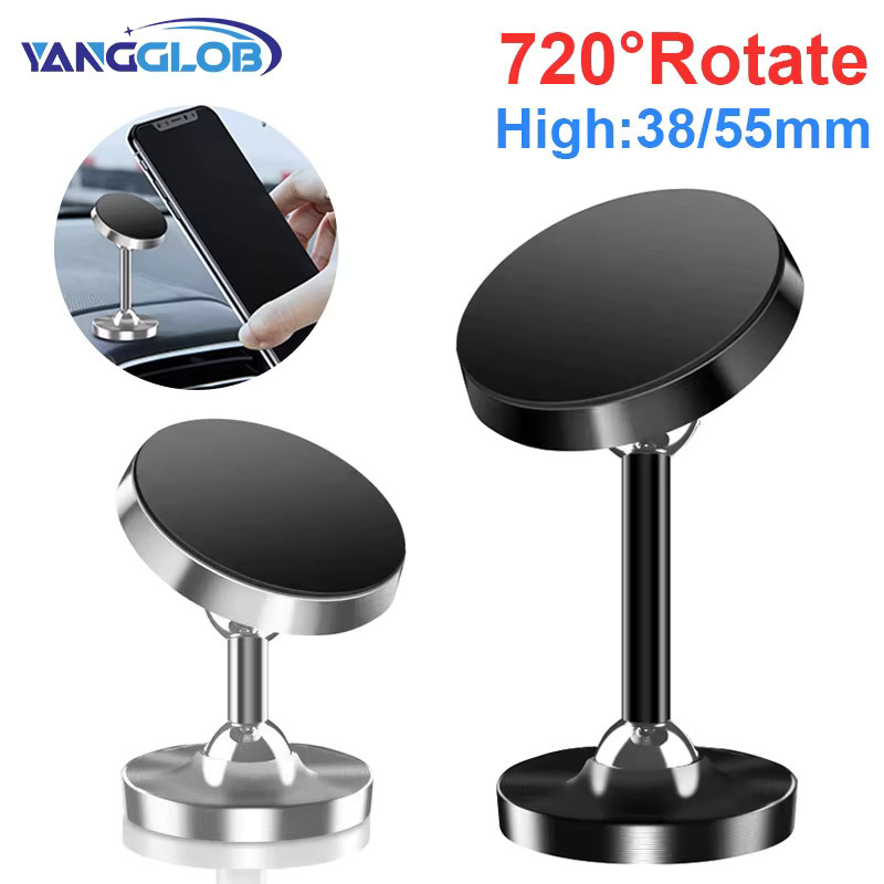 YANGGLOB Magnetische Autohalterung mit Dual Axis Rotation und Doppelkugelgelenk aus Legierung für alle Smartphone-Modelle - Bild 3