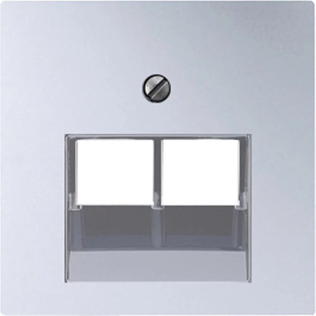 Jung UAE-Abdeckung 2-fach A500 in Silber - Bild 1
