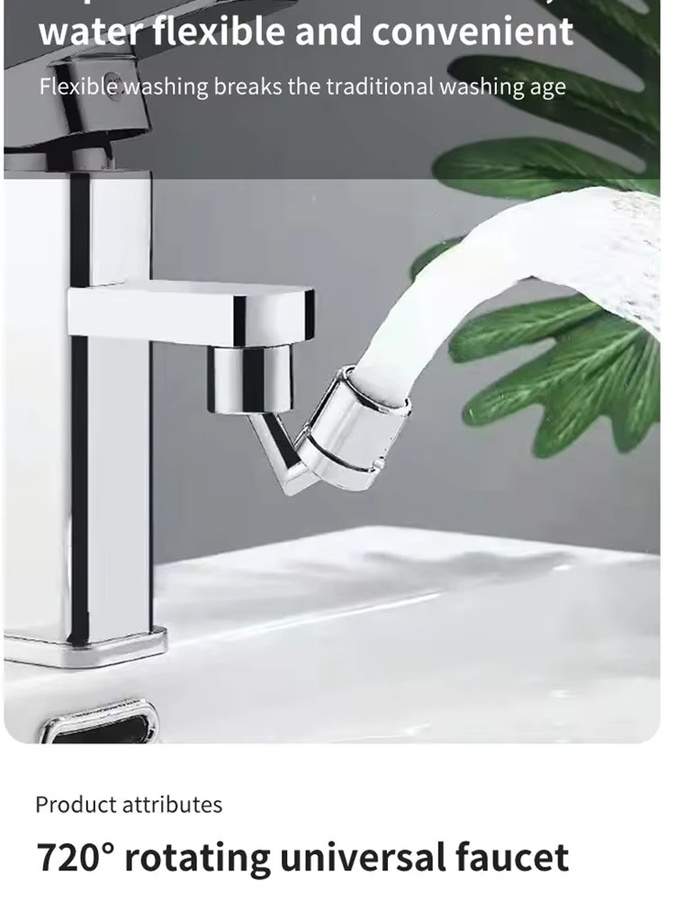 DOCO LAB Universal Wasserhahn Extender mit 720 Grad Rotation für Küche und Badezimmer - Bild 5