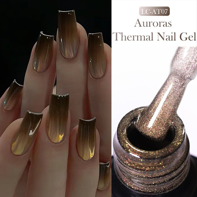 LILYCUTE Auroras Glitter Thermal Gel Nagellack, 7 ml - Bild 1