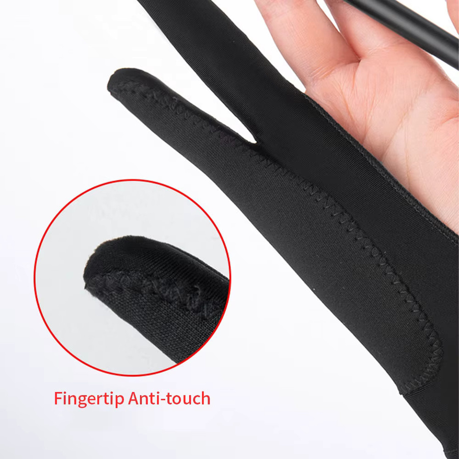 Anti-Touch Malhandschuhe für digitales Zeichnen und Ölgemälde in Schwarz für Erwachsene - Bild 5