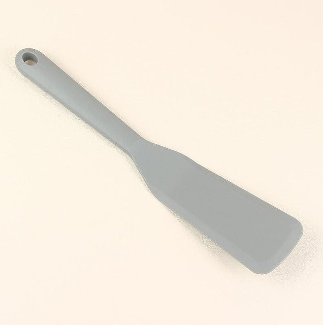 Happypilot Mini-Bratwender aus Silikon für Antihaftpfannen, kleiner Spatel in Grau - Bild 1