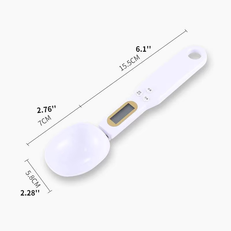 Kitchya Digitale Messlöffel Waage mit LCD-Display in Grün für Lebensmittel bis 500g - Bild 4