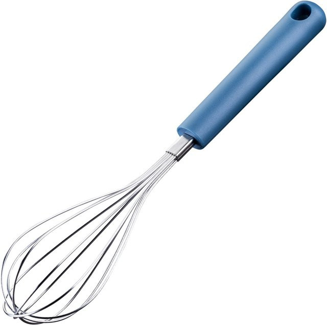 Fackelmann Schneebesen Essential aus Edelstahl in Blau mit Aufhängeschlaufe und Spülmaschineneignung - Bild 1