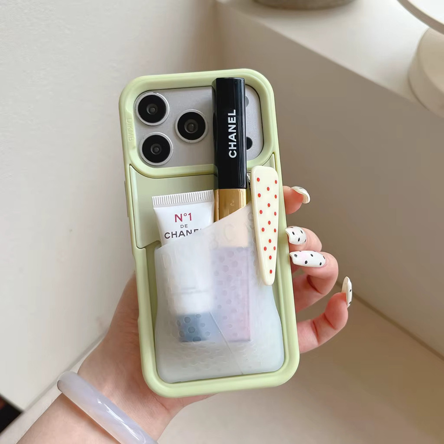 Ins-Style Silikon-Schutzhülle mit Stauraum für iPhone 17, iPhone 16 und iPhone 15 Pro Max in Purple - Bild 2