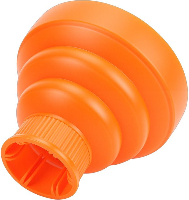 TOMTOP Haartrockner Diffusor Aufsatz Silikon Faltbar, Orange, Lockiges Haar - Bild 1