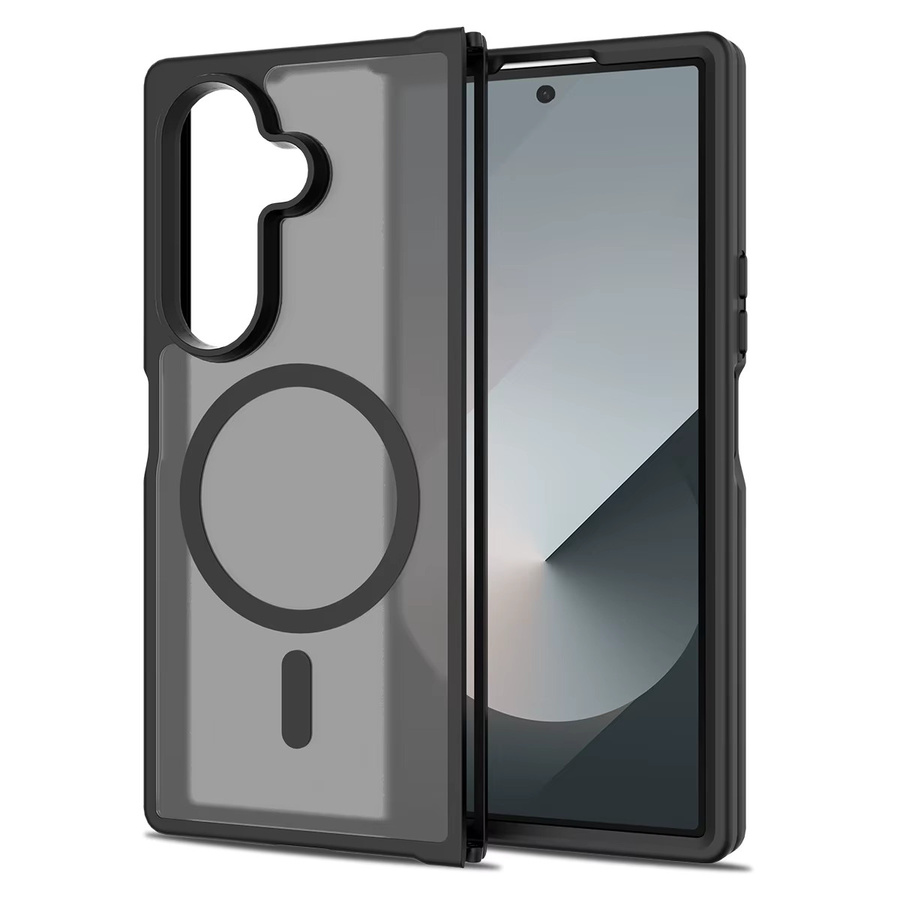 Stoßfeste magnetische MagSafe Handyhülle für Samsung Galaxy Z Fold 6 und Galaxy Z Fold 7 in Transparent oder Schwarz - Bild 6
