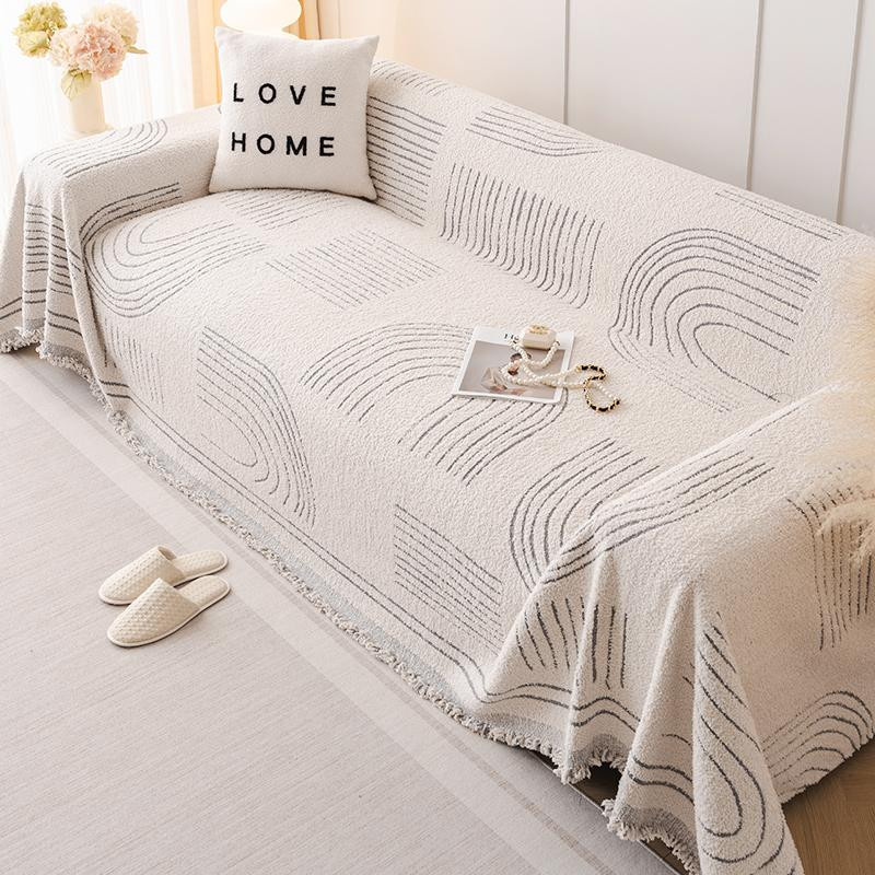 Nordischer Stil High-End Sofabezug aus Polyester, kratzfester Sofadecke für alle vier Jahreszeiten, B/B: 180 x 130 cm - Bild 1
