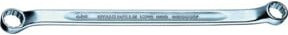 Stahlwille Doppelringschlüssel SW.9 in Silber aus Edelstahl mit den Größen 9,5 mm und 5/8 Zoll, Länge: 245 mm - Bild 1