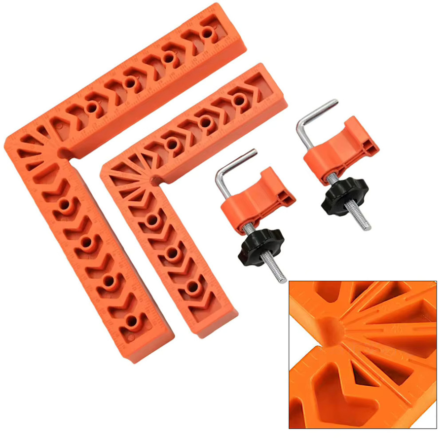 DAZZLEEX 90-Grad-Positionierwinkel L-Typ Eckklammer aus Aluminium-Legierung in Orange - Bild 3