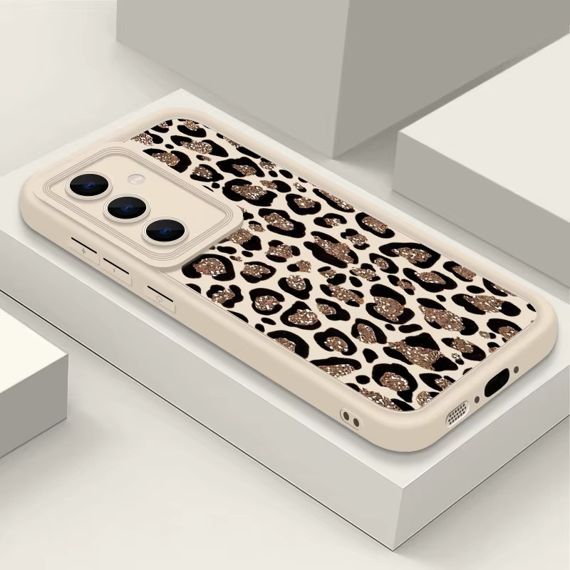 Braune Handyhülle mit Leopardenmuster für Samsung Galaxy S26 S25 S24 S23 Ultra FE sowie A57 A56 A36 A26 A17 A16 A15 A55 A15 5G aus TPU - Bild 3