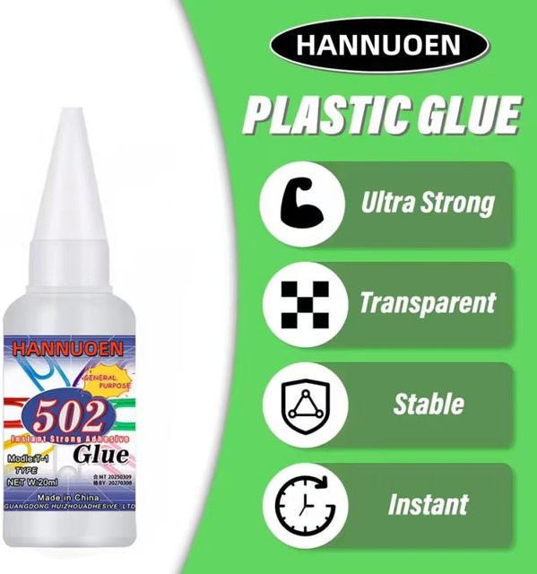 Loansan Sekundenkleber 502 Cyanacrylat-Klebstoff transparent, 20 g - Bild 1
