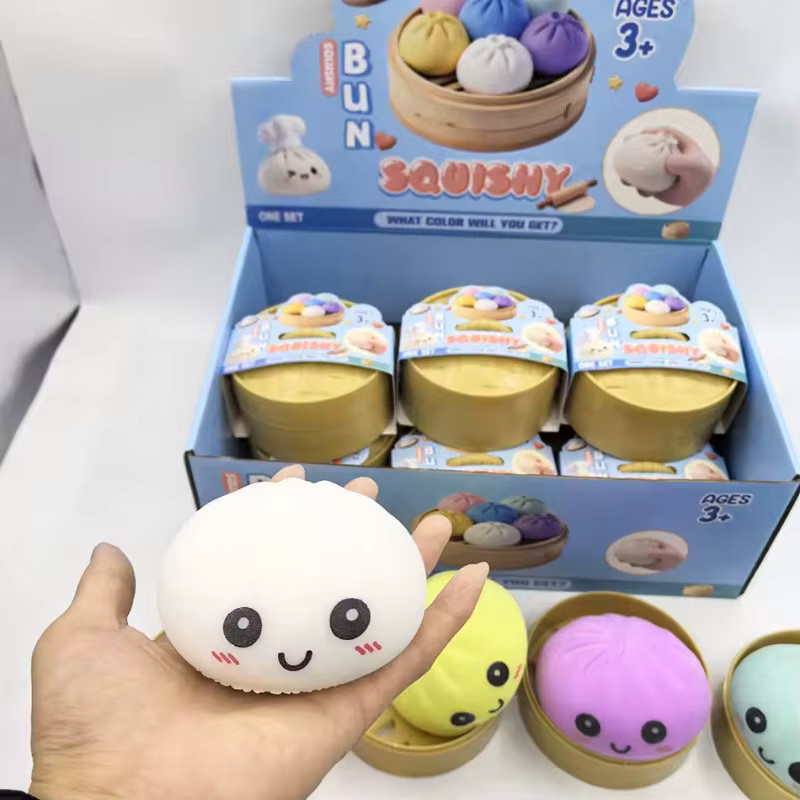 Hot Toys Überraschungsbox Bunte Simulationsbrötchen, Fidget Squishmallow, aus Gel, ab 3 Jahren - Bild 2