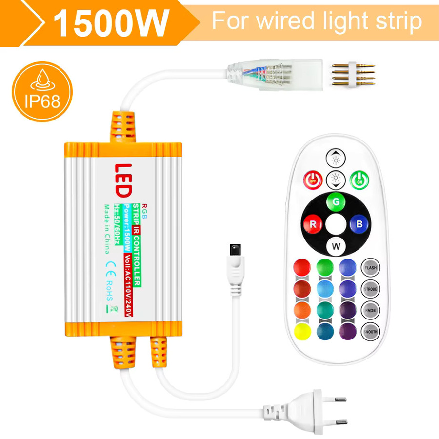 VBS RGB Neon LED Streifenlicht 5050 mit IP68 Adapter und Fernbedienung, wasserdichte Außenbeleuchtung für Haus und Garten - Bild 4