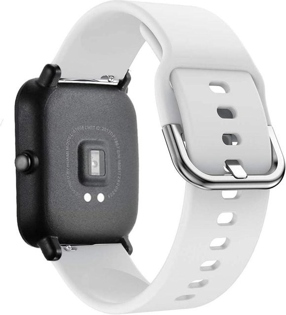 yunfook Uhrenarmband Silikon, 22mm, Weiß, Unisex - Bild 1