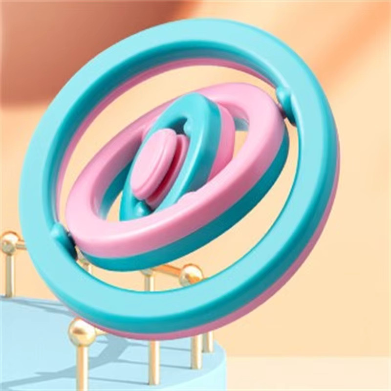 Meade 3D Infinite Flipping Gyroskop Fidget Toy, Puzzlespielzeug, pink, multicolour - Bild 2
