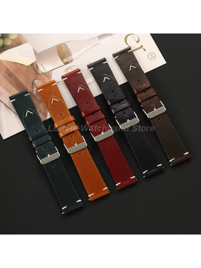 luffyte Uhrenarmband Ölwachsleder, Herren - Bild 3