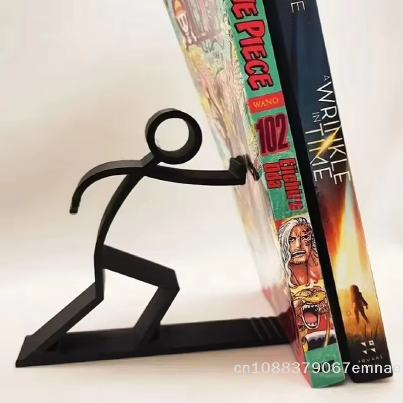 ZYAS Desktop-Buchständer aus Kunststoff, 3D-gedrucktes Bücherregal für Studenten in Schwarz - Bild 2
