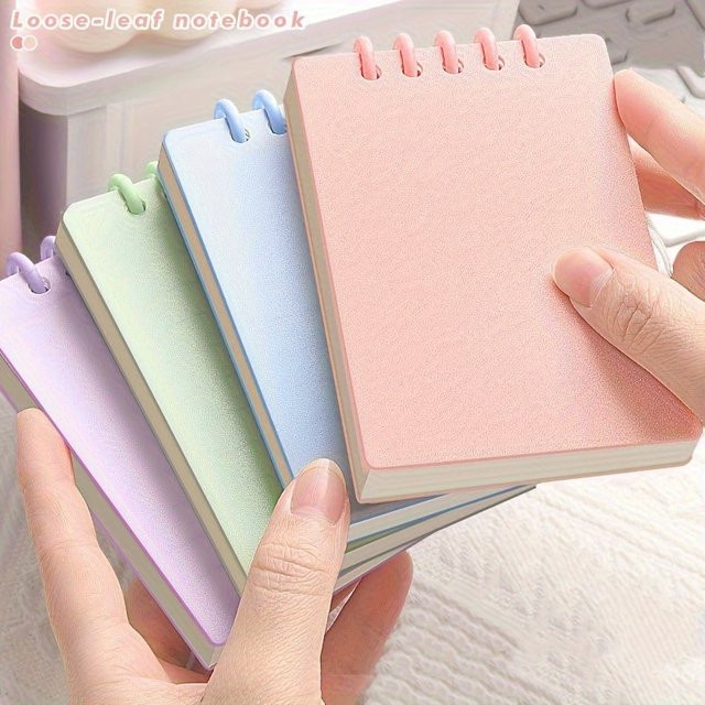 Tragbares A7 Taschennotizbuch mit 160 Seiten und linierten Seiten in Multicolor, Mini-Tagebuch mit Flexcover für Bürobedarf und Planung - Bild 1
