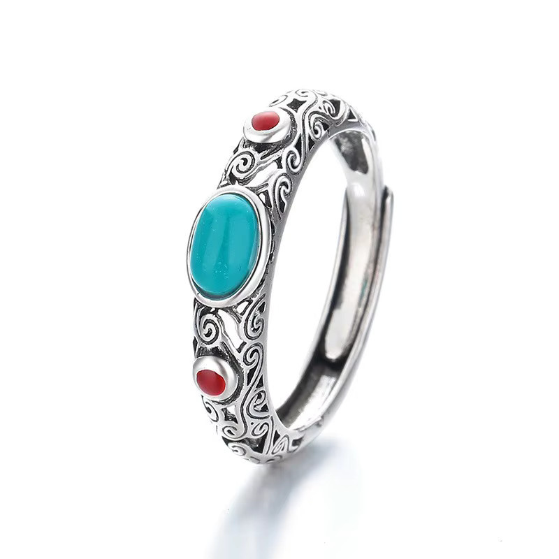 YDSMOSO Ring, 925 Silber, Kristall, Vintage, Damen - Bild 2