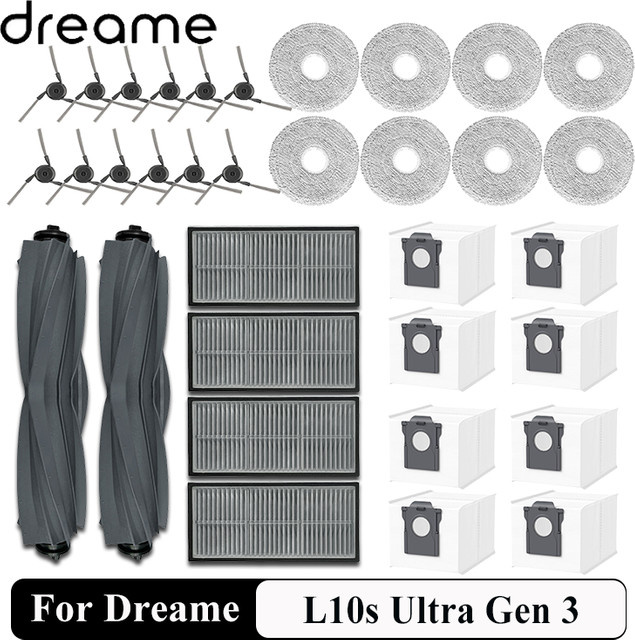 Dreame Hauptbürsten-Zubehör für L10s Ultra Gen 3, L40 Ultra, X40 Ultra, L30s Pro Ultra Heat, MOVA P50 Pro Ultra und P10 Pro Ultra in Grau - Bild 1
