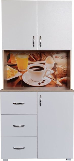 HTI-Living Küchenbuffet Blanca Bistro mit 3 Schubladen in Weiß - Bild 1