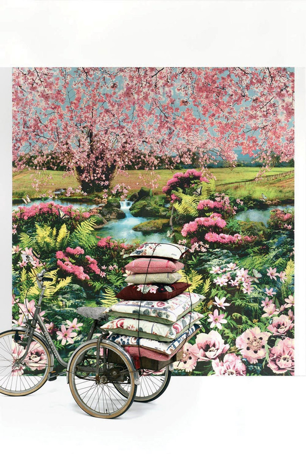 Jean Paul Gaultier Mural Wallpaper Festival Multicolour Pink Floral Vlies Tapete Breite: 300 cm, Höhe: 68 cm - Bild 1