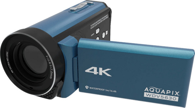 Aquapix WDV5630 Unterwasser DV-Camcorder in Grau-Blau - Bild 1