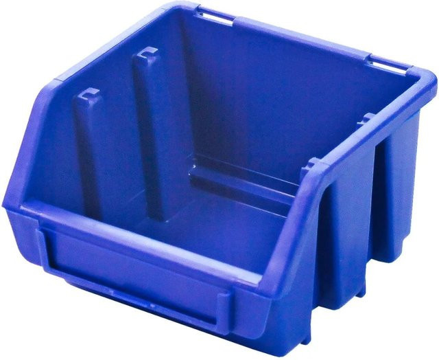 PROREGAL Sichtlagerbox aus Polypropylen in Blau, B/T/H: 11,6 x 11,2 x 7,5 cm - Bild 1