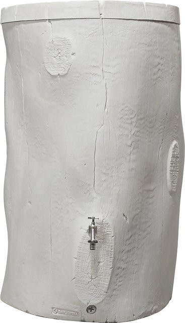 Regentonne Garantia Woodstock Baumstamm Design, Farbe: Greywood - Bild 1
